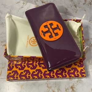 Tory Burch NWB Purple and Orange Wallet